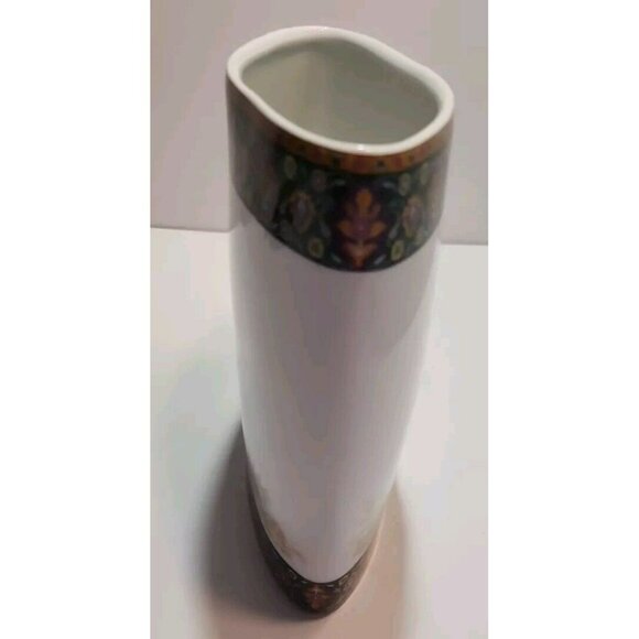 Vtg PT Tirschenreuth Bavaria Cavallo Oval Vase/Planter Man on Horse with Dog - Picture 5 of 14